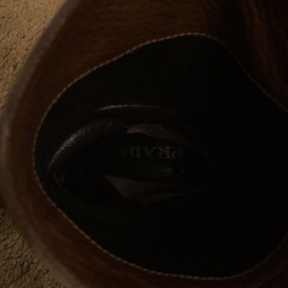 Authentic PRADA Soft Buttery Leather Boots Size 37 - Picture 5 of 8